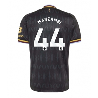 Aston Villa Johan Manzambi #44 Maglia Gara Trasferta Repliche 2026-27 Maniche Corte